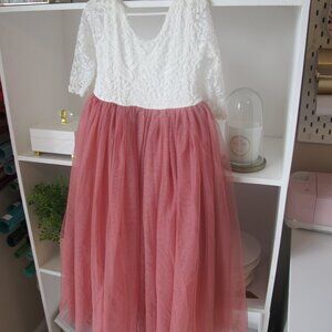 Girl's Long Maxi Dress Size 8 EUC